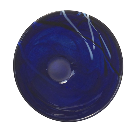 Kosta Boda Medium Blue Contrast Bowl 9" - Picture 8 of 8